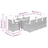 Design 9-tlg. Garten-Essgruppe mit Kissen Schwarz Poly Produktbild-Vorschau 9
