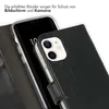 Selencia Echtleder Klapphülle iPhone 12 Mini - Schwarz Produktbild-Vorschau 4