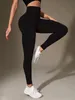 Damen Leggings Gerippt Nahtlos - Hoher Bund - Größe M - Produktbild-Vorschau 6
