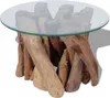 vidaXL Couchtisch Massivholz Teak Treibholz 60 cm Produktbild-Vorschau 9
