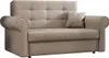 A studio shot of a beige sofa with a single throw pillow. Náhled obrázku produktu
