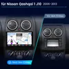 A split image showing a car's dashboard before and after installing a new infotainment system. Voir les images du produit