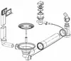 FRANKE Ablaufgarnitur ALX 611 / DIX 611  mit Integralablauf Produktbild-Vorschau 2