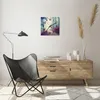 Wanduhr - Quadrat - Glasuhr - Wald Baum Natur - 30x30cm - Produktbild-Vorschau 6
