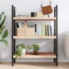 vidaXL Wandregal 80x50x(2-6) cm Massivholz Eiche Produktbild-Vorschau 3