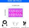 A size chart and accessories for a grow light. Produktbild-Vorschau