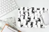 MuchoWow® Mauspad Mousepad Muster - Schwarz und Weiß - Produktbild-Vorschau 5