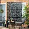 Sichtschutzwand Garten Stahl 122x45x198 cm, Paravent Produktbild-Vorschau 4