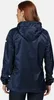 A woman is shown from the back wearing a navy blue hooded jacket. Produktbild-Vorschau