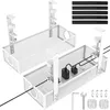 Unter Schreibtisch Kabelmanagement, Kabel Ablagerregal, Produktbild-Vorschau 8