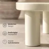 Ovaler Couchtisch MATCHA 85 cm Creme mit vier zylindrischen Produktbild-Vorschau 5