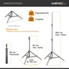 Walimex pro FT-8051 Lampenstativ 260cm Produktbild-Vorschau 9