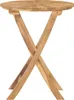 vidaXL Tavolo da giardino pieghevole Ø 60 cm in legno Anteprima dell’immagine prodotto 2