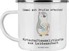 Mr. & Mrs. Panda Emaille Tasse Wirtschaftsanalytikerin Produktbild-Vorschau 1