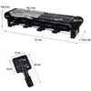 A raclette grill and its accessories with dimensions indicated. Produktbild-Vorschau