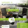 Juskys Polyrattan Gartentisch Yoro eckig - wetterfest 80x80 Produktbild-Vorschau 6