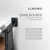 ELMOWO - Edelstahl Handtuchhalter ohne Bohren zweiarmig für Produktbild-Vorschau 2