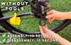 Handsfree Hunde-Fahrradleine mit Geschirr, schwarz, patentierte Konstruktion Productafbeelding-voorbeeld