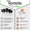 BACKLAxx® Schröpfgläser aus med. Echtglas mit Saugball Produktbild-Vorschau 6