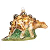 Christbaumschmuck Glas 10cm Dinosaurier Figur Beige Produktbild-Vorschau 2