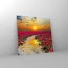 Bilder auf glas - See Blumen - 50x50cm - Glasbilder - Produktbild-Vorschau 4