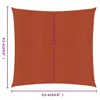 vidaXL Voile d'ombrage 160 g/m² Carré Rouge Terracota Voir les images du produit 16