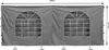 2 Seitenteile mit PVC Fenster 300x193cm / 400x193cm  für Produktbild-Vorschau 2