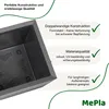 MePla - Kübel KARO-40 Holzoptik 80x40x40 anthrazit Produktbild-Vorschau 6