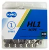 KMC Fahrradkette HL1 Wide Silber, 1-Fach, 100 Glieder Produktbild-Vorschau 1