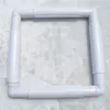 Marco cuadrado blanco para bordado DMC, con clips de Vista previa de la imagen del producto 5