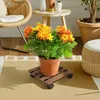 Faziango 4X WPC Pflanzenroller 30cm, Blumenroller Tragkraft Produktbild-Vorschau 7