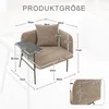 MODFU Moderne fauteuil, geschikt als bureaustoel, met Productafbeelding-voorbeeld 7