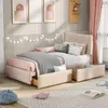 Fortuna Lai Polsterbett Doppelbett mit 2 Schublade Produktbild-Vorschau 1