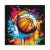 DEQOART Hybrid Leinwand Bild 50x50 cm 'Bunter Korbwurf' Produktbild-Vorschau 2