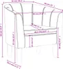 vidaXL Fauteuil club noir similicuir Voir les images du produit 8