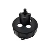 A black plastic electrical junction box component is shown against a white background. Produktbild-Vorschau