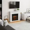 Cheminée électrique décorative "Larsen" Blanche - Voir les images du produit 4