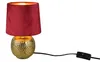 Lampada da tavolo SPOHIA oro-rossa 1xE14x40W in tessuto, Anteprima dell’immagine prodotto 2