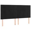 Bettgestell mit Kopfteil Schwarz 180x200 cm Samt Produktbild-Vorschau 6