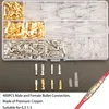 400pcs Rundsteckverbinder Motorrad doppelt, 3.9mm Männlich Produktbild-Vorschau 3