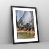 Gerahmtes Poster - Schwarzer Rahmen - Alt Lokomotive Berge Produktbild-Vorschau 8