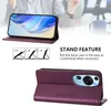 Custodia in pelle per Huawei P60 Art, flip case con slot Anteprima dell’immagine prodotto 3