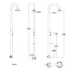 Sined | Prysznic zewnętrzny Luna-Timer P - 233 Cm - Biały - Podgląd zdjęcia produktu 6