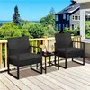 Yaheetech Gartengarnitur Polyrattan Sitzgruppe 3-teilig Produktbild-Vorschau 2