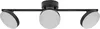 A black ceiling light with three adjustable spotlights. Produktbild-Vorschau