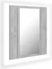 A product image of a mirror cabinet with a concrete-like finish. Produktbild-Vorschau