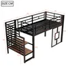A diagram of a black metal bunk bed with dimensions indicated by numbers and lines. Produktbild-Vorschau