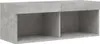 vidaXL Parete TV 8 pezzi con luci LED grigio cemento Anteprima dell’immagine prodotto 9