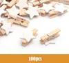 100ks dřevěných klipů White Star - White Star3.5*0.7cm Náhled obrázku produktu 3
