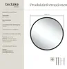 Kulaté nástěnné zrcadlo Fiona s hliníkovým rámem - 80 cm Náhled obrázku produktu 5